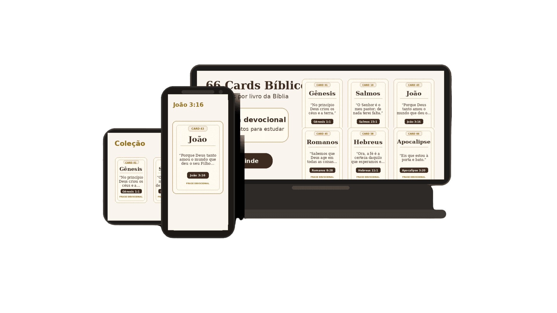 66 Cards Bíblicos - um card por livro da Bíblia